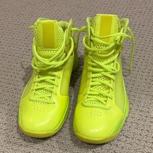 Nike Neon Yellow High-Top Sneakers